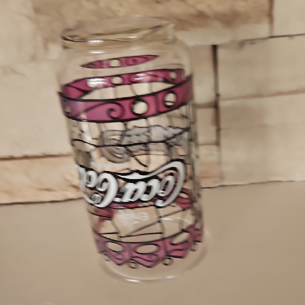 Coca Cola Stained Glass Style Art Glass - Picture 4 of 5